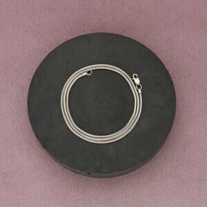 sterling silver 2mm snake chain necklace size 18in